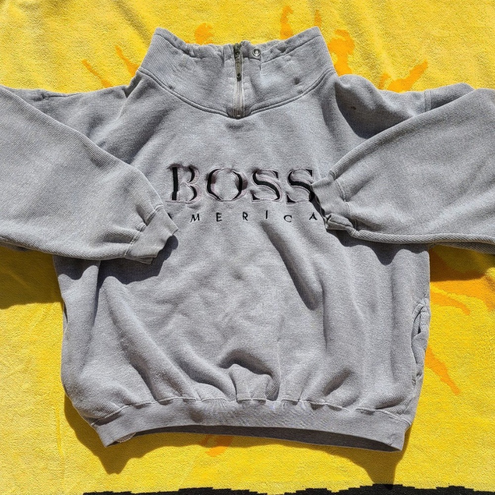 Vintage Boss Pullover Hoodie